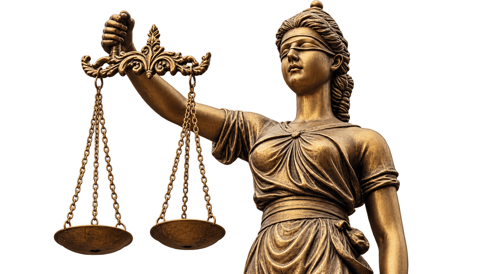 Lady Justice holding scales